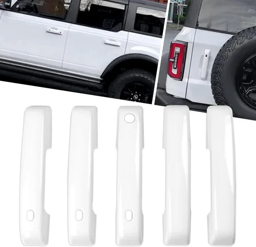 Vista 11 de sukemichi Cubierta de manija de puerta negra para Ford Bronco 4 puertas con Negro