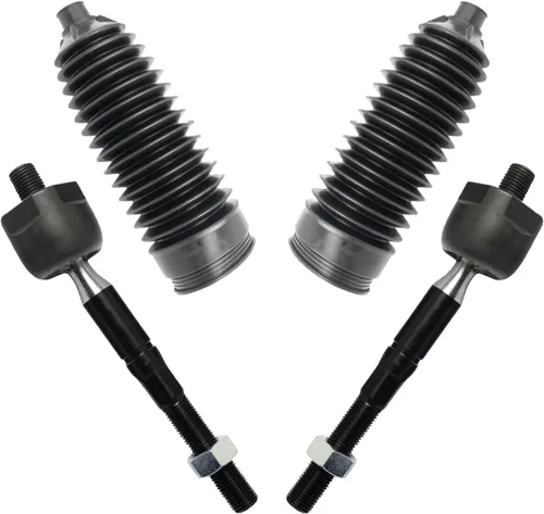 Vista 163 de TRQ Kit de dirección delantera con barra de acoplamiento de fuelle de piñón y cremallera compatible con Toyota Echo 2000-2005