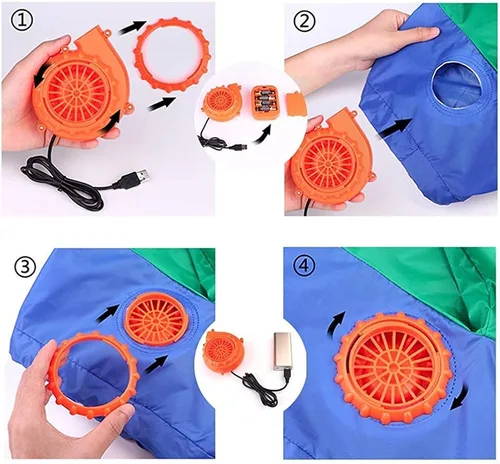 Vista 7 de Disfraces de dinosaurio para adultos disfraz inflable de dragón malvado que respira el fuego caraja color negro