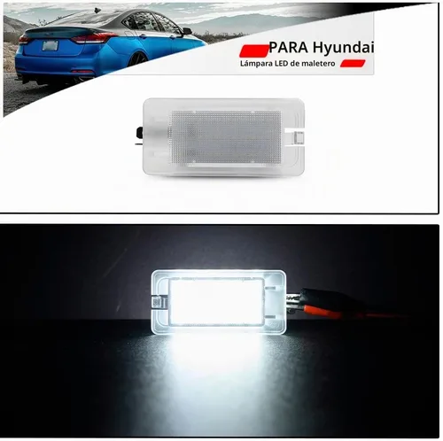 Vista 2 de Repuesto de luz LED para compartimento de equipaje para Hyundai Sonata Elantra Kia Forte Optima K5 6000K 18-SMD blanco maletero interior bombilla OEM