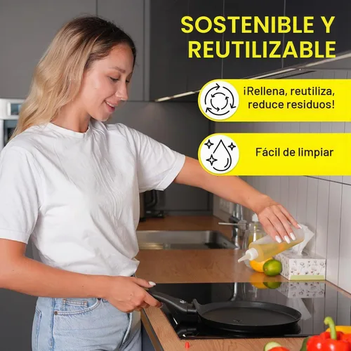 Vista 5 de BRIGHTFROM Botellas exprimibles para condimentos, 8 onzas, tapa superior roja, a prueba de fugas, para salsa de tomate, mostaza, jarabe, salsas