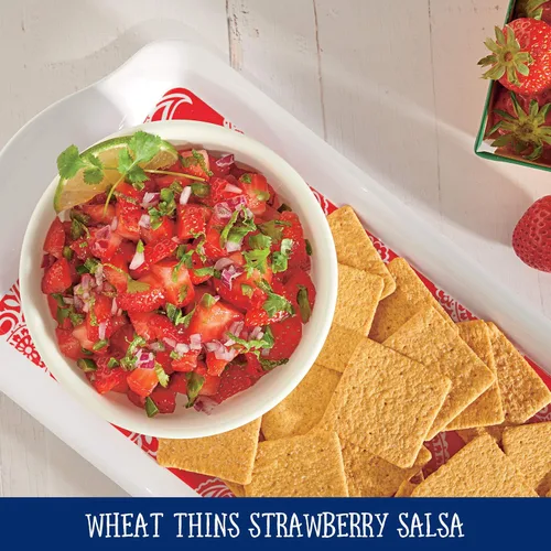 Vista 14 de Wheat Thins Galletas Integrales con un Toque de Sal de Grano Entero de Baja Sodio, 6 Cajas de 9.1 oz Cada Una
