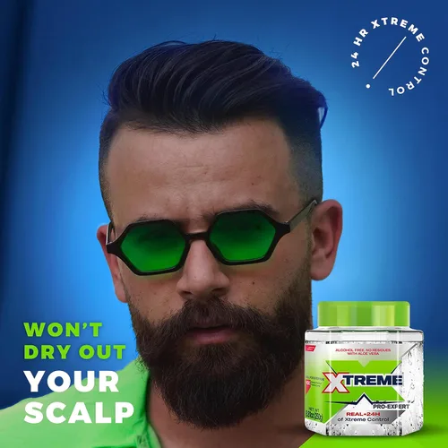 Vista 7 de Xtreme Pro-Expert - Gel transparente para el cabello, sin alcohol, control extremo las 24 horas con aloe vera, tarro de 8.81 onzas (paquete de 24)