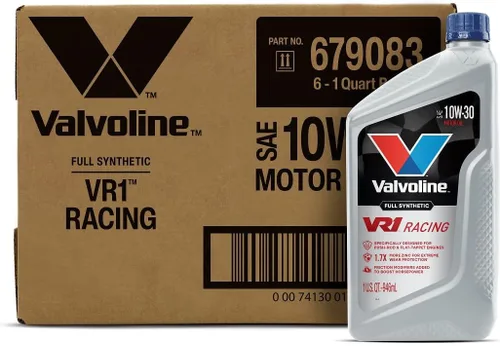 Vista 10 de Aceite de motor Valvoline VR1 Racing SAE 10W-30, 1 cuarto de galón