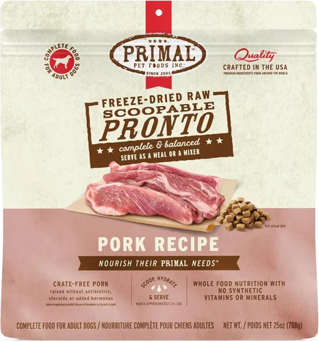 Vista 26 de Primal Comida para Perros Cachorro Liofilizada, Pronto Mini Nuggets; Sirva con Cuchara, Comida Completa y Equilibrada; También Use Como Tapa