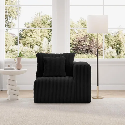 Vista 25 de Novilla - Sofá biplaza modular de 70.8 pulgadas, sofá modular de espacio pequeño, moderno sofá de nube con soporte Smarts Coil®, sofá seccional sin