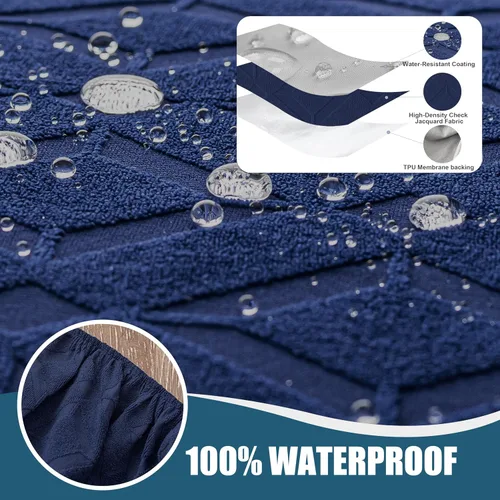 Vista 213 de Gennia Funda Impermeable para Silla Reclinable, Fundas Elásticas para Sofá Reclinable con Bolsillos, Fundas Lavables para Silla Reclinable Lazy Boy