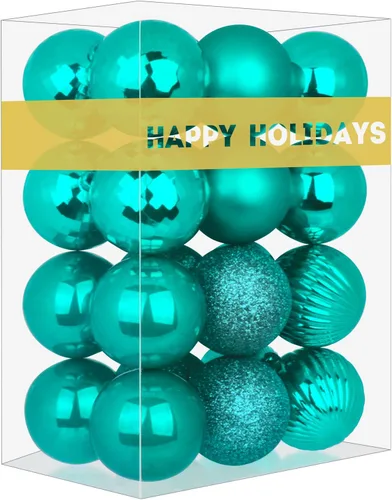 Vista 129 de Esferas pequeñas de bronce de 1.6 pulgadas para decoración del árbol de Navidad, adornos inastillables para cumpleaños, Halloween, vacaciones, boda