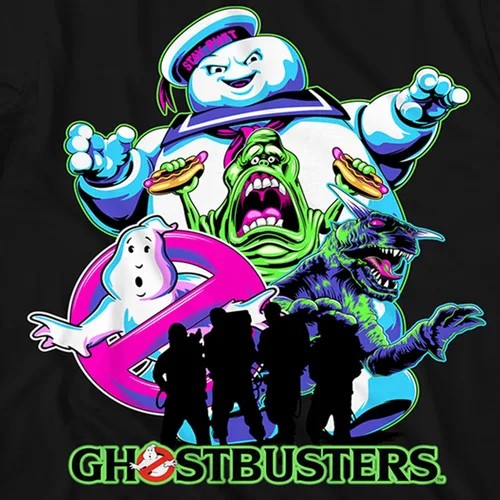 Vista 2 de Ghostbusters Camiseta estampada con logotipo Stay Puft para hombre