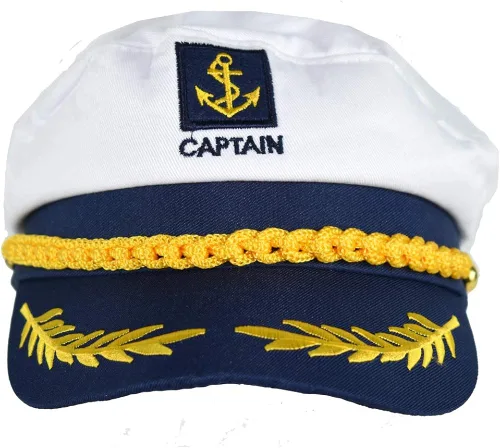 Vista 2 de Novedad gigante WWWNOVELTYGIANTCOM yate ajustable capitán skipper náutico barco marinero sombrero