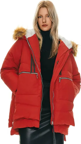 Vista 12 de Orolay - Chaqueta de plumón engrosada para mujer Beige