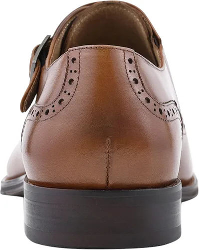 Vista 5 de Asher Green AG1101 - Zapatos de vestir para hombre, zapatos formales para hombre - Zapatos de cuero genuino de becerro para hombres - Correa doble