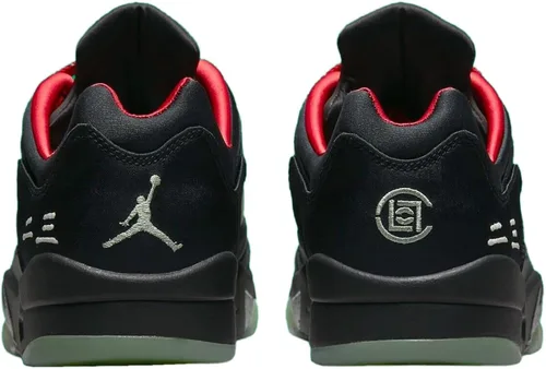 Vista 4 de Men's Jordan 5 Retro Low Clot Jade BlackClassic Jade-Fire Red (DM4640 036)