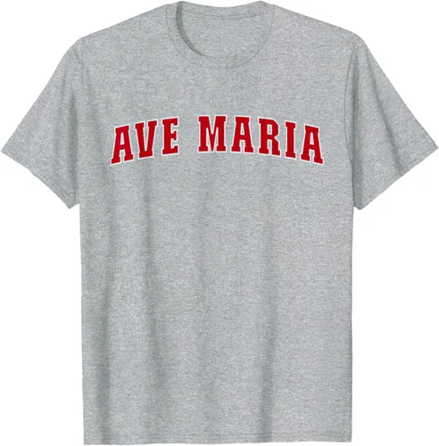 Vista 45 de Ave Maria FL Florida - Camiseta, Negro