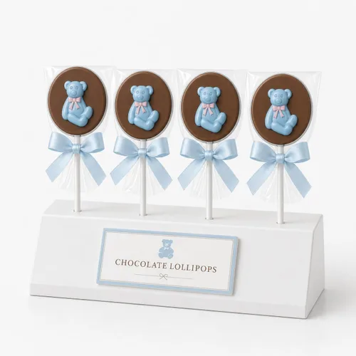 Vista 2 de Molde de caramelo de chocolate con diseño de oso de peluche Baby Shower 632