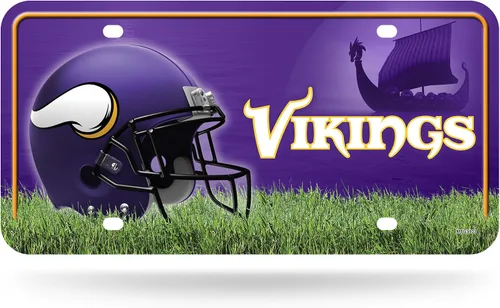 Vista 3 de Rico Industries Placa de matrícula de metal unisex para adultos de la NFL
