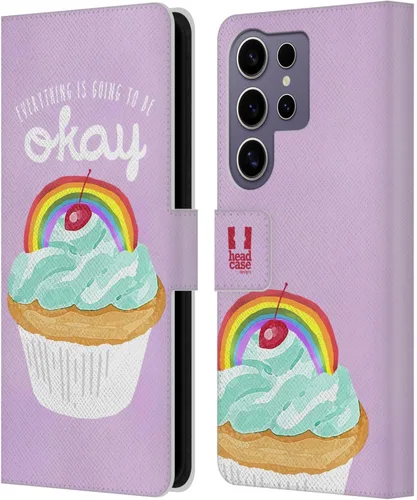 Vista 171 de Head Case Designs Assortment Cupcakes Happiness Leather Wallet Case Compatible with Samsung Galaxy A07 4G Surtido